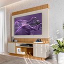 Ver imagem 1 de Home Para Sala Tv 75 Polegadas Barretos Nature Off White Linea Brasil