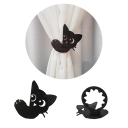 Prendedor/abraçadeira de Cortina "gatinho" Espaço 3d (kit com 2 Unidades) - 3