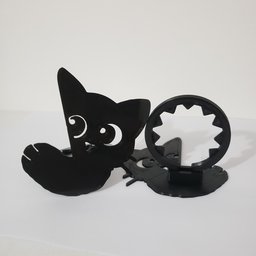 Prendedor/abraçadeira de Cortina "gatinho" Espaço 3d (kit com 2 Unidades) - 4