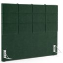 Ver imagem 3 de Kit Cabeceira Cama Box Queen 160cm com Calçadeira Roma W01 Couríssimo Verde - Lyam