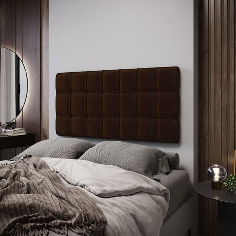 Painel Rana 160 / N-027 Veludo Marrom Chocolate