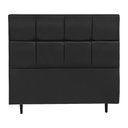 Ver imagem 3 de Cabeceira Roma para Cama Box Solteiro 90 cm Corino Preto - D’Rossi