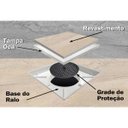 Ver imagem 3 de Ralo Invisível Tampa Oculta Sifonado 10x10cm | Utilimix