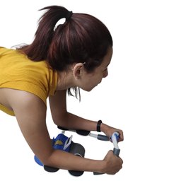 Rolo Abdominal Exercicio Roda Musculaçao Abdomen Prancha Ombro Braço Treino Academia Atividade Fisic - 2