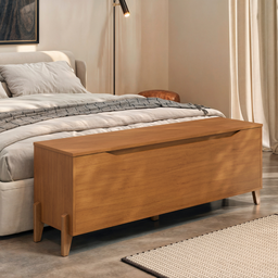 Baú Recamier Cama Box Casal Quarto Multifuncional Guarda Volumes Multiuso Montessoriano Brinquedos P - 1