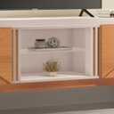 Ver imagem 4 de Rack Bancada Hills 1.6 para Escritório/ Sala de Estar Off White/ Cinamomo- Bela Móveis