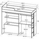 Ver imagem 3 de Cama Solteiro Alta Multifuncional Luiza Linha Quarto Art in Móveis