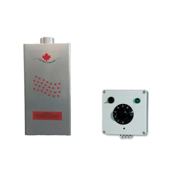 Sauna Úmida Gerador Vapor Gas Glp 18m3 Acendimento Automático Controle Temperatura Analógico Bivolt  - 1