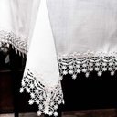 Ver imagem 1 de Caminho de Mesa Quadrado 135x135cm 9018 - Rafimex Branco