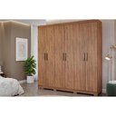 Ver imagem 6 de Guarda Roupa Casal 6 Portas e 3 Gavetas Clara Cinamomo - Panan
