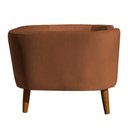 Ver imagem 5 de Cama para Cachorro Pet Sofá Gato Pé Palito Caminha Confortável com Almofada Veludo Terracota