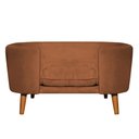 Ver imagem 3 de Cama para Cachorro Pet Sofá Gato Pé Palito Caminha Confortável com Almofada Veludo Terracota