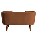 Ver imagem 4 de Cama para Cachorro Pet Sofá Gato Pé Palito Caminha Confortável com Almofada Veludo Terracota