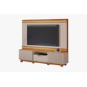 Ver imagem 4 de Home Atena Ideal para Tv até 85'' com Led e Portas de Correr Ripadas:off / Cinamomo