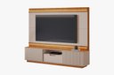 Ver imagem 6 de Home Atena Ideal para Tv até 85'' com Led e Portas de Correr Ripadas:off / Cinamomo