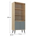 Ver imagem 4 de Cristaleira Vitrô 70cm 2 Portas de Vidro Bege/Amendoa/Acqua