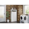 Armário Multiuso Lavanderia 528 c/ 2 Portas de Correr Branco - Carraro - 9