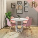 Ver imagem 4 de Luminária Lustre Pendente Madeira Sala Jantar Cozinha Balcão 15H Crú/Fio Branco