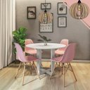 Ver imagem 4 de Luminária Lustre Pendente Madeira Sala Jantar Cozinha Balcão 20H Crú/Fio Preto