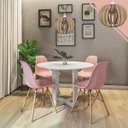 Ver imagem 4 de Luminária Lustre Pendente Madeira Sala Jantar Cozinha Balcão 20H Crú/Fio Branco