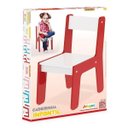 Ver imagem 3 de Cadeira Cadeirinha Infantil Vermelha em Madeira Brinquedo