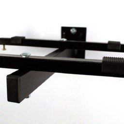 Suporte de Parede Preto P/ Forno Microondas Universal Ajustável P/ Todas Marcas e Modelos até 35kg - 7