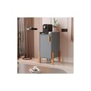 Ver imagem 1 de Armário Buffet Posseidon 1 Porta com Pés de Madeira - Cinza