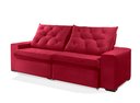 Ver imagem 4 de Sofá Retrátil e Reclinável 2.50m Estilo Estofados - Europa com Softgel D33 "vermelho"