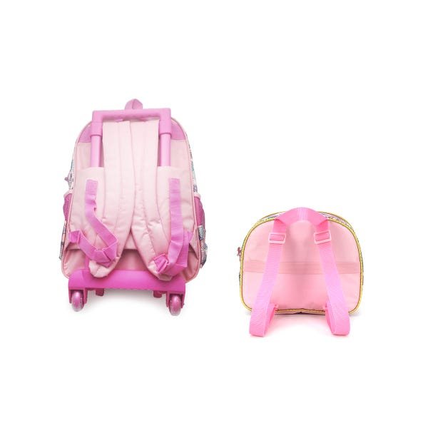 Mochila Carrinho C Alça+ Lancheira Lol Surprise Rosa Glitter - 2
