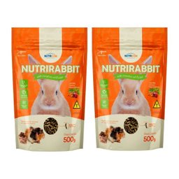 Ração para Coelhos Nutricon Nutrirabbit - 1kg Roedores Pequenos - 1