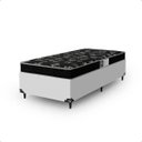 Ver imagem 7 de Cama Box Solteiro + Colchão Espuma D20 - 51x88x188cm - E-shop Casa - Couro Branco