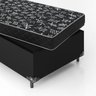 Cama Box Solteiro + Colchão Espuma D20 - 51x88x188cm - e-Shop Casa - Couro Preto - 5