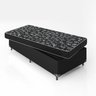 Cama Box Solteiro + Colchão Espuma D20 - 51x88x188cm - e-Shop Casa - Couro Preto - 4