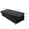 Cama Box Solteiro + Colchão Espuma D20 - 51x88x188cm - e-Shop Casa - Suede Preto - 3