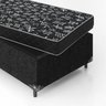 Cama Box Solteiro + Colchão Espuma D20 - 51x88x188cm - e-Shop Casa - Suede Preto - 5