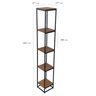 Suporte Plantas Chão 5 Andares de Pé Estilo Industrial 1,8 M - 2