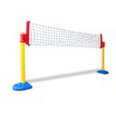 Ver imagem 1 de Kit Vôlei Portátil com Rede Ajustável de Plástico para Quadra e Praia Freso