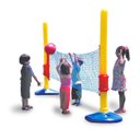 Ver imagem 2 de Kit Vôlei Portátil com Rede Ajustável de Plástico para Quadra e Praia Freso