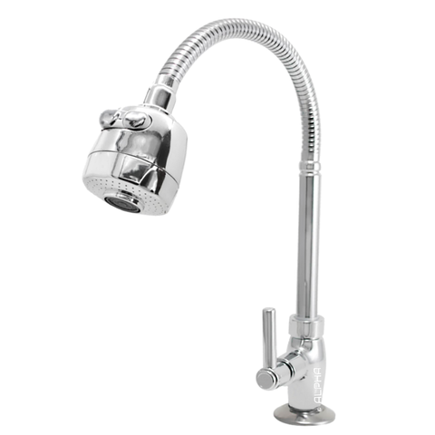 Torneira Cozinha Bancada Gourmet Ducha Cromado C-72:Prateado