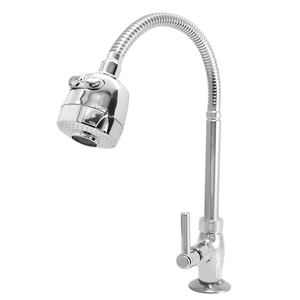 Torneira Cozinha Bancada Gourmet Ducha Cromado C-72:Prateado