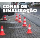 Ver imagem 4 de Cone de Sinalização PVC 75 cm Laranja e Branco Grande Plastcor