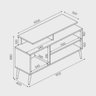 Rack OffWhite P/ Tv 42 Polegadas Luxo Lyon - 4