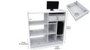 Ver imagem 2 de Balcão Caixa Vitrine M4 Fechado Computador Atendimento