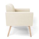 Ver imagem 5 de Poltrona Sala Decorativa Marisa Pé Palito Natural Veludo D03 - D’Rossi