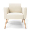 Ver imagem 4 de Poltrona Sala Decorativa Marisa Pé Palito Natural Veludo D03 - D’Rossi