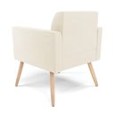 Ver imagem 6 de Poltrona Sala Decorativa Marisa Pé Palito Natural Veludo D03 - D’Rossi