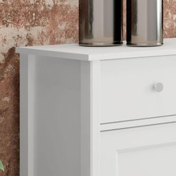 Aparador Buffet Ditália 4 Portas 4 Gavetas R-626 Branco - 11