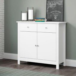 Aparador Buffet Ditália 2 Portas 2 Gavetas R-603 Branco - 2 Aparador Buffet Ditália 2 Portas 2 Gavetas R-603 Branco - 2