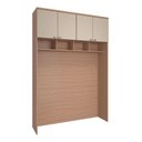 Ver imagem 1 de Guarda Roupa Modulado Ponte 4 Portas 2450x1430mm Setiba Plus Rimo Carvalho/off White