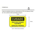Ver imagem 3 de Placa Cuidado Risco de Choque Elétrico Geração Própria Light - Tam 15x10 PVC com 10Un
